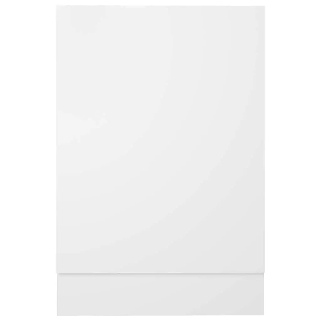 Dishwasher Front Panel White 45x3x67 cm Kitchen Cabinet Appliance Cover