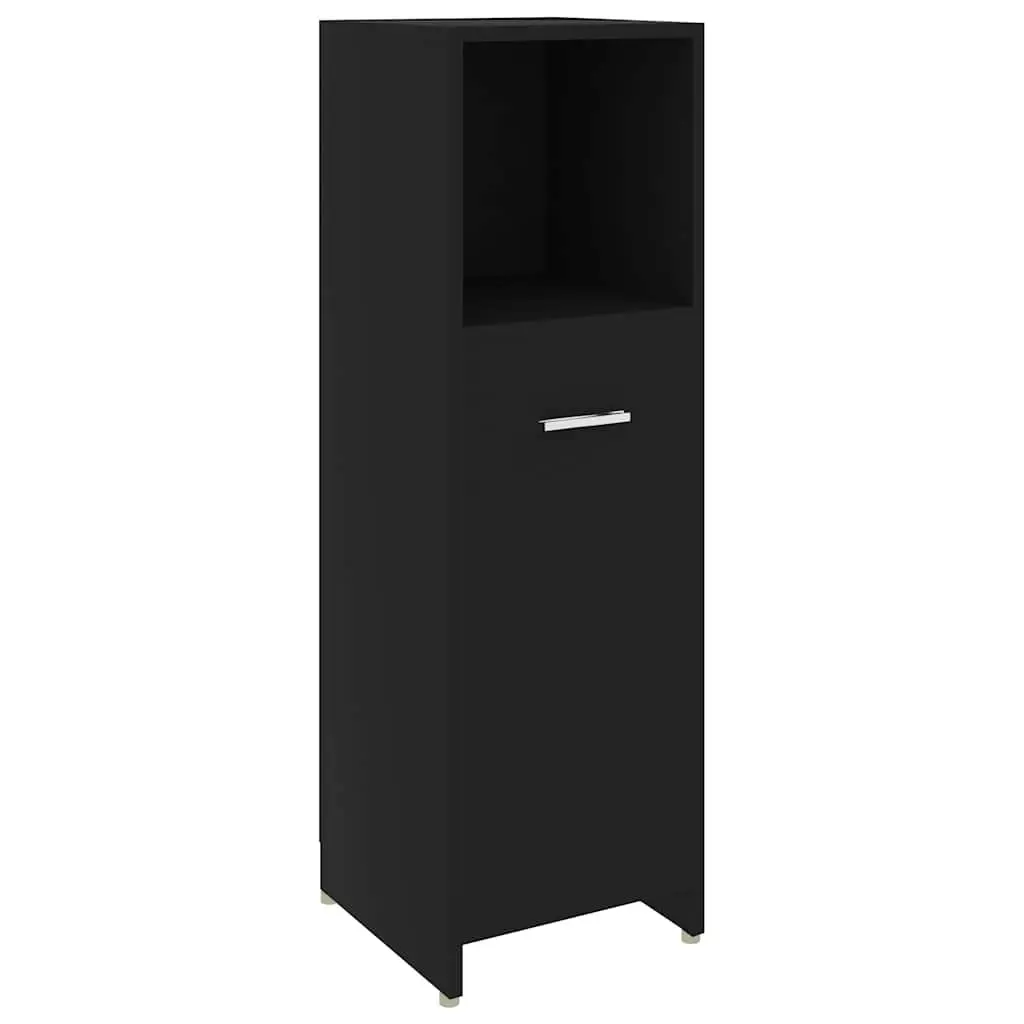Black Bathroom Cabinet with Ample Storage