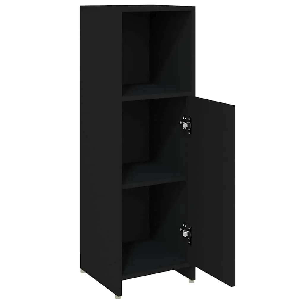 Black Bathroom Cabinet with Ample Storage