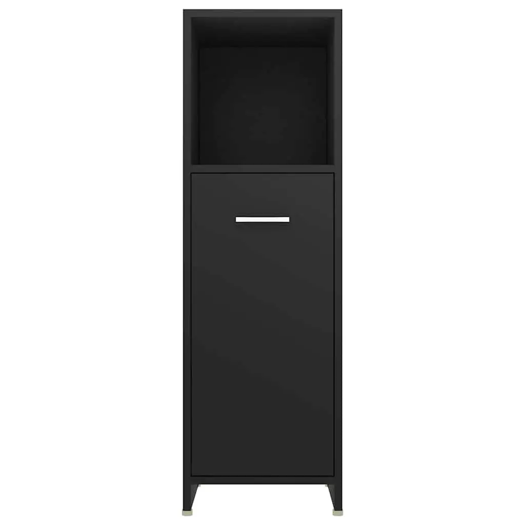 Black Bathroom Cabinet with Ample Storage