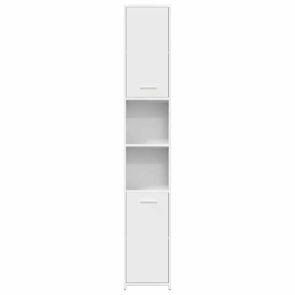 Bathroom Cabinet Storage Vanity Unit 30x30x183.5 cm White