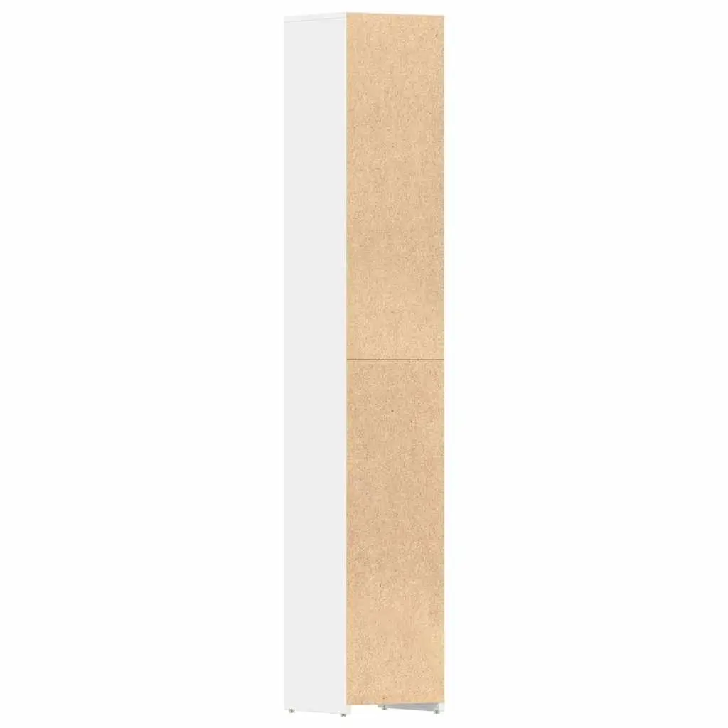 Bathroom Cabinet Storage Vanity Unit 30x30x183.5 cm White