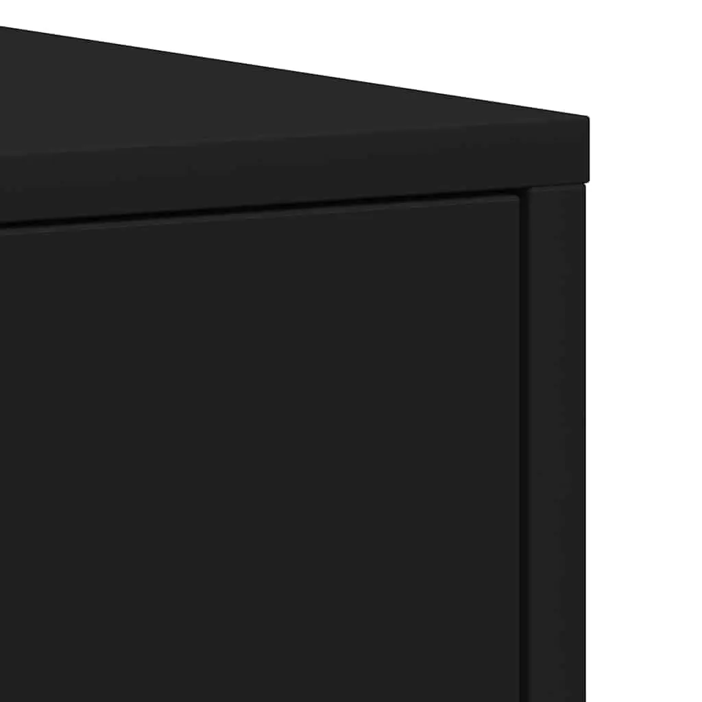 Bathroom Cabinet Black 30x30x183.5cm Storage Unit Vanity Cupboard Shelving
