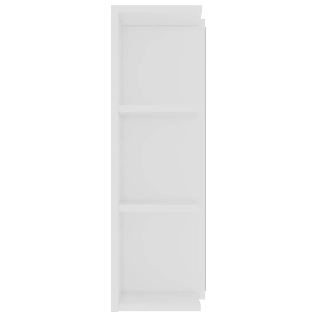 Bathroom Cabinet Wall Mounted Storage Unit 80x20.5x64cm White Engineered Wood