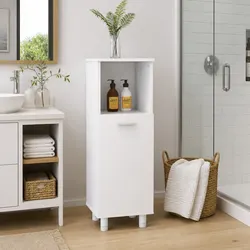 Reliable and Functional White Bathroom Storage Cabinet