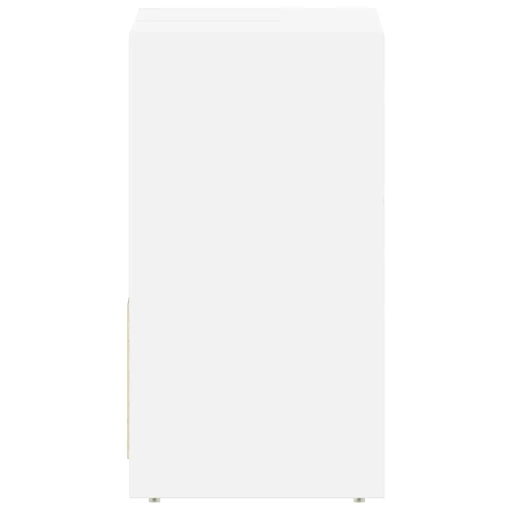Bathroom Cabinet Storage Cupboard 60x33x61 cm White Engineered Wood 2 Door