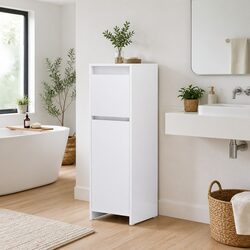 Versatile White Bathroom Cabinet for Practical Storage