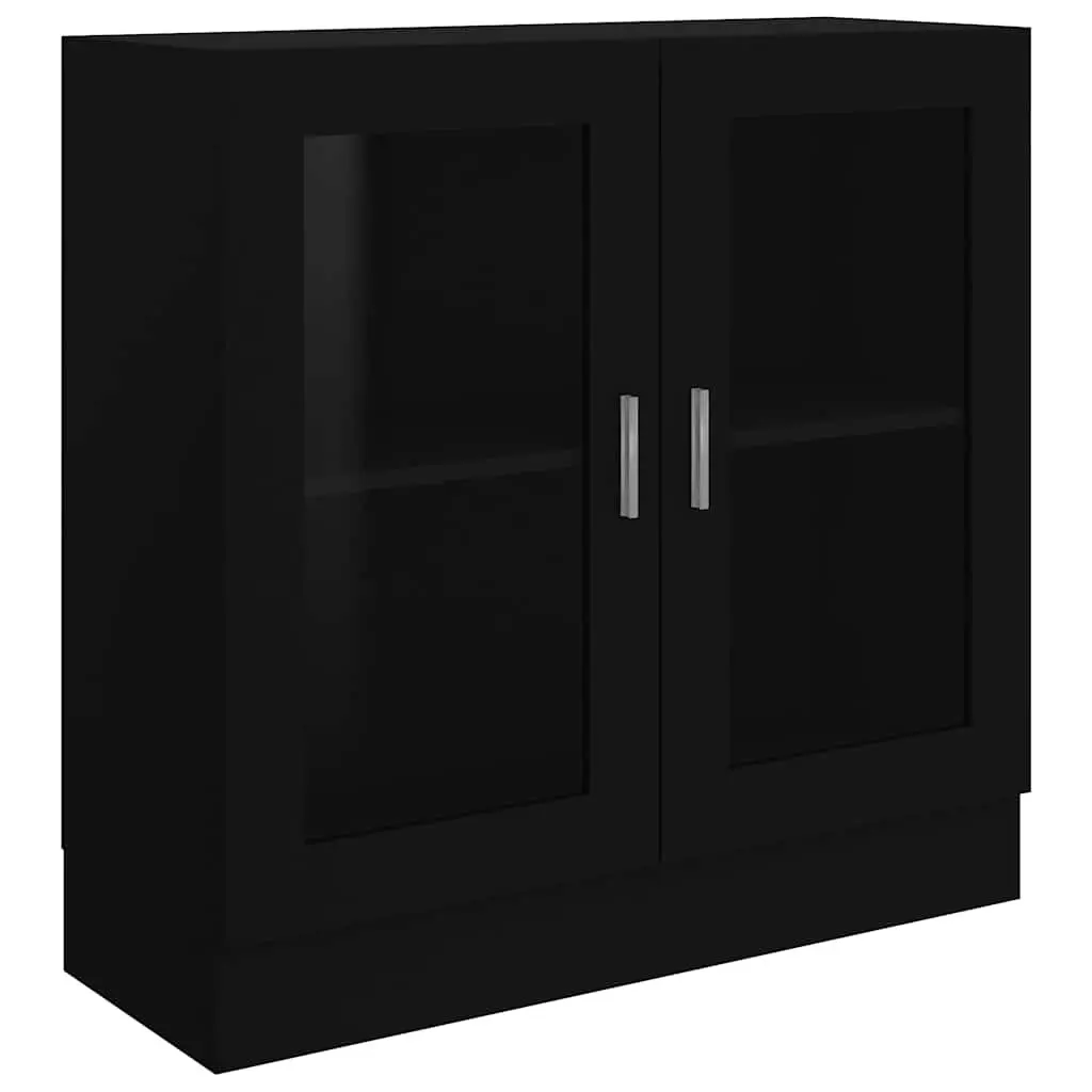 Black Display Cabinet with Ample Storage