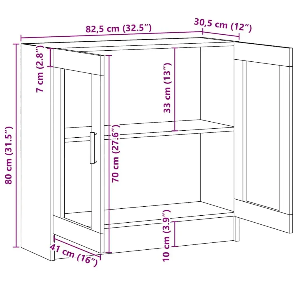 Black Display Cabinet with Ample Storage