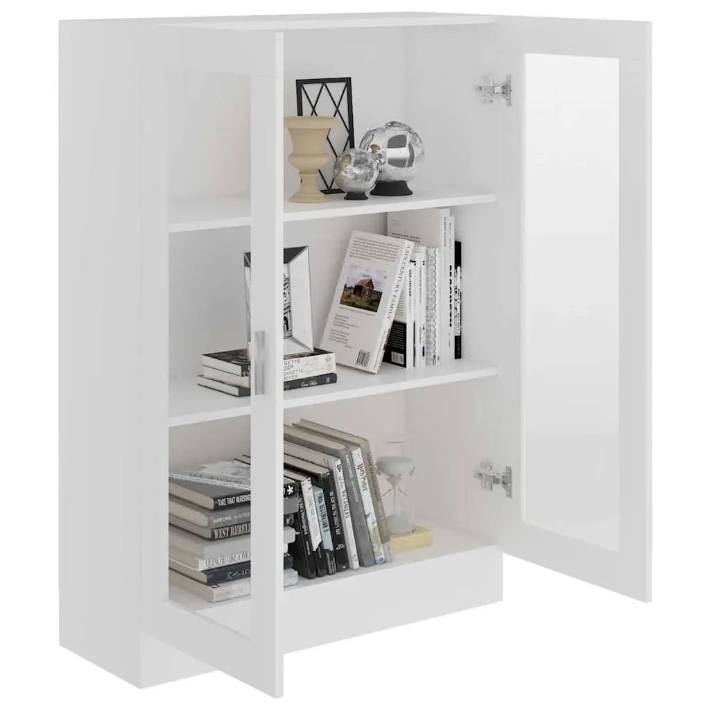 White Vitrine Cabinet for Organized Spaces