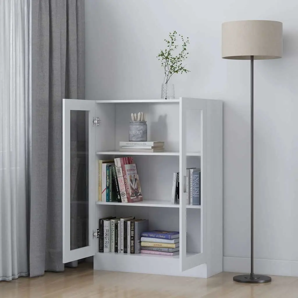 White Vitrine Cabinet for Organized Spaces