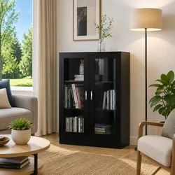 Practical Vitrine Cabinet with Spacious Storage