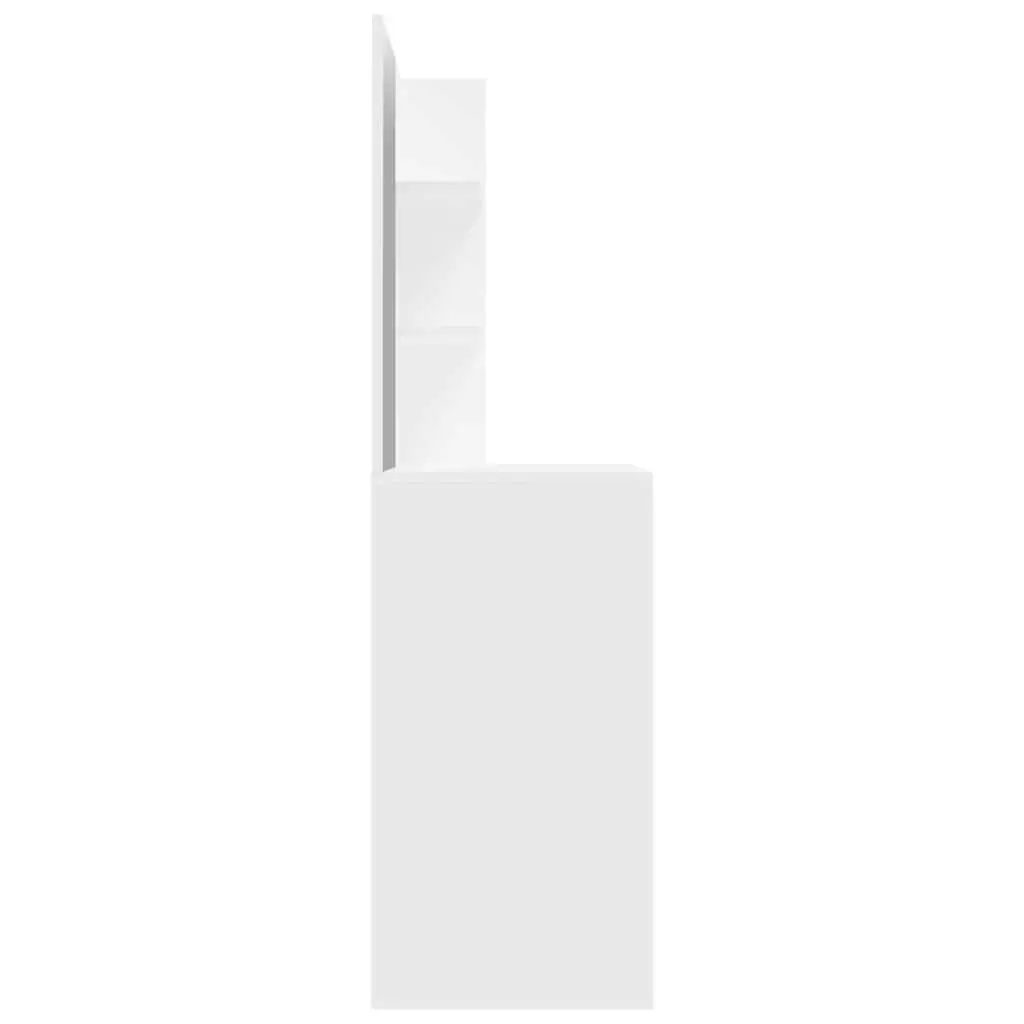 Dressing Table with Mirror Makeup Desk White Modern Furniture 74.5 x 40 x 141 cm