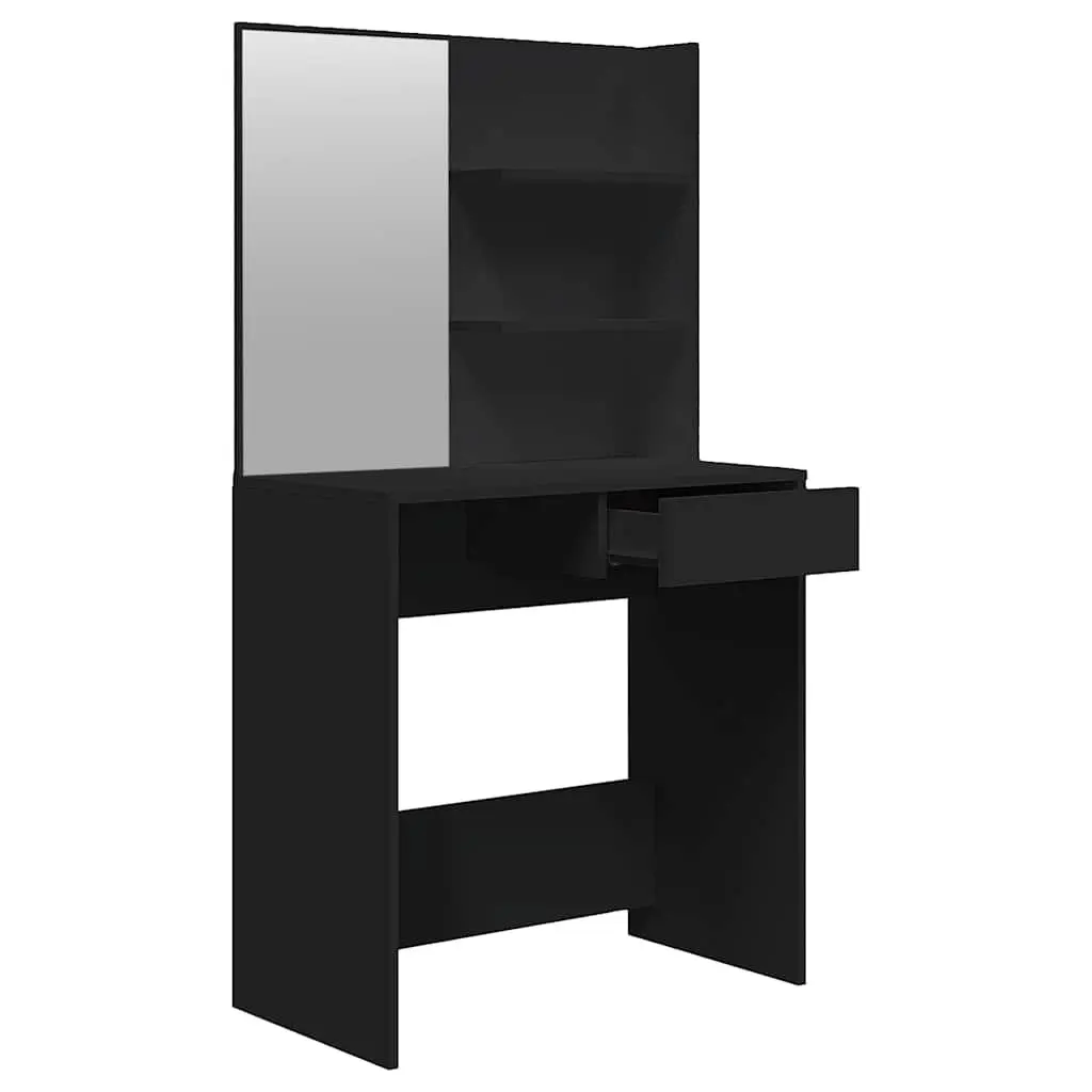 Black Vanity with Storage