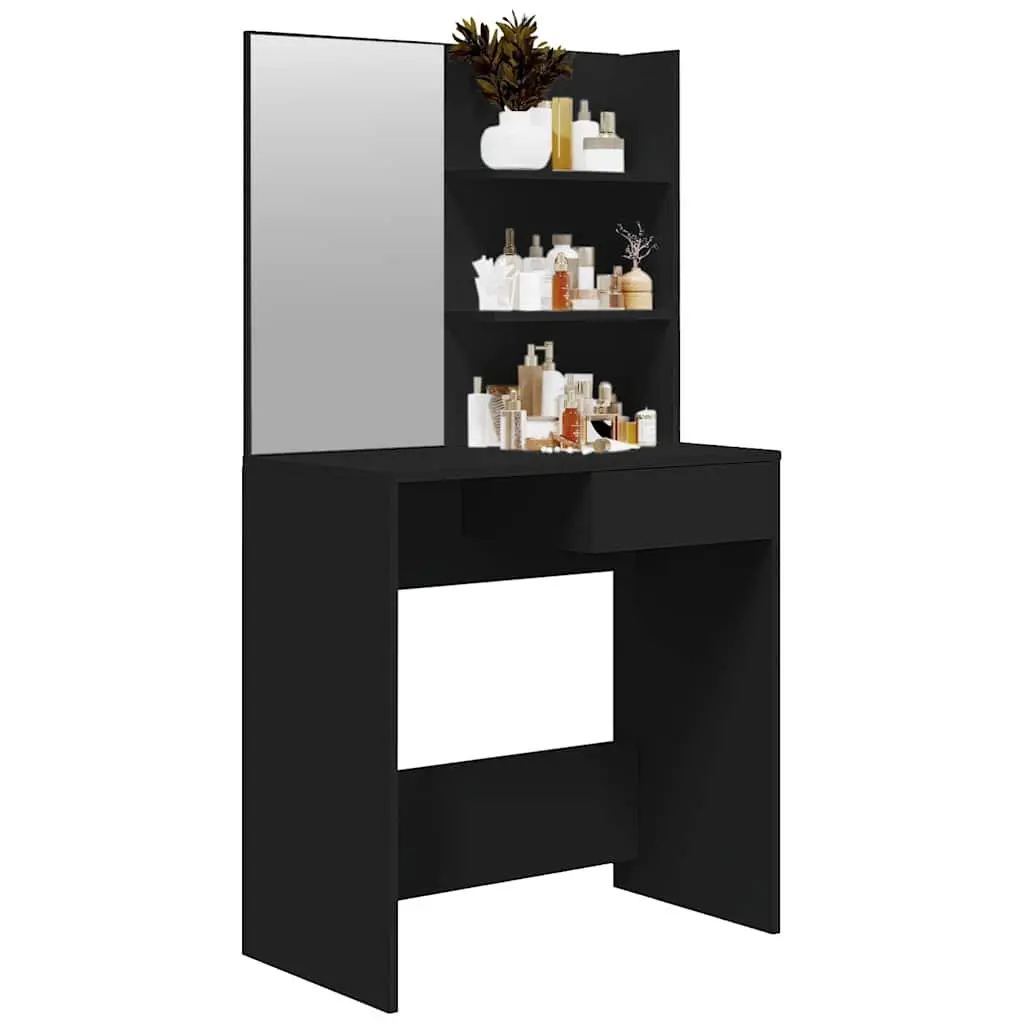 Black Vanity with Storage