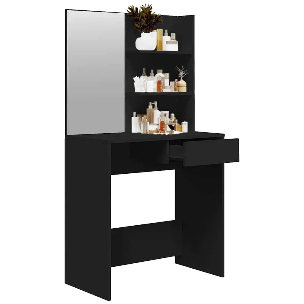 Black Vanity with Storage