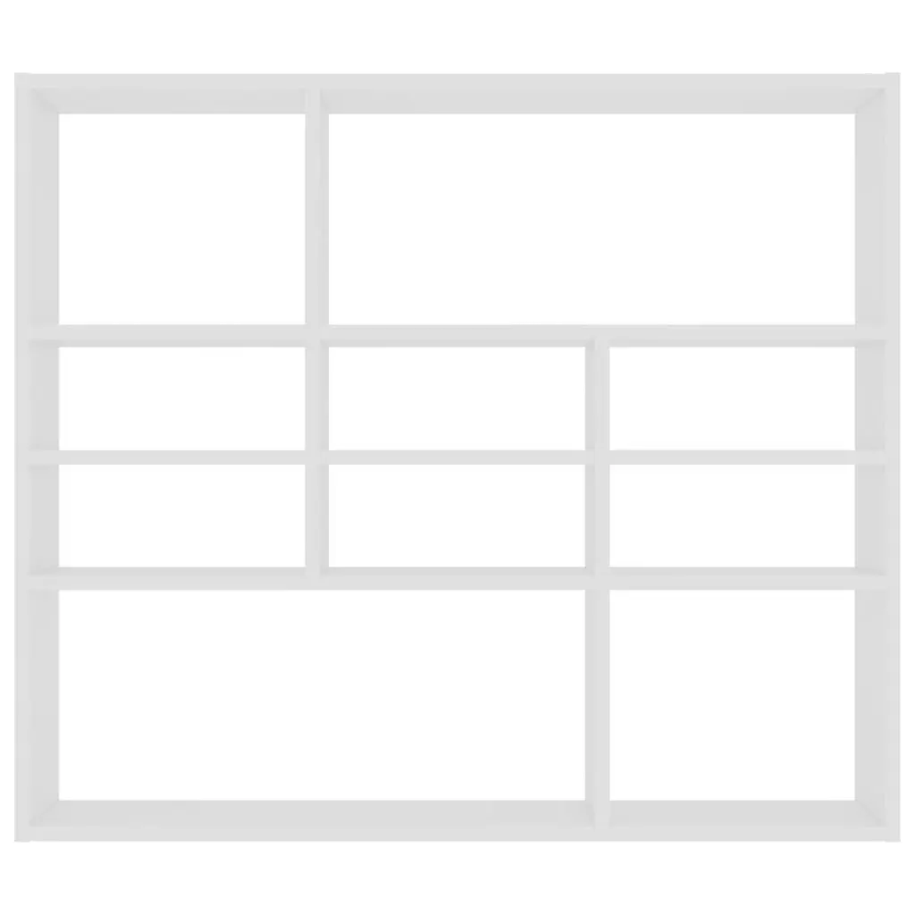 Wall Shelf Display Organiser 90x16x78 cm White