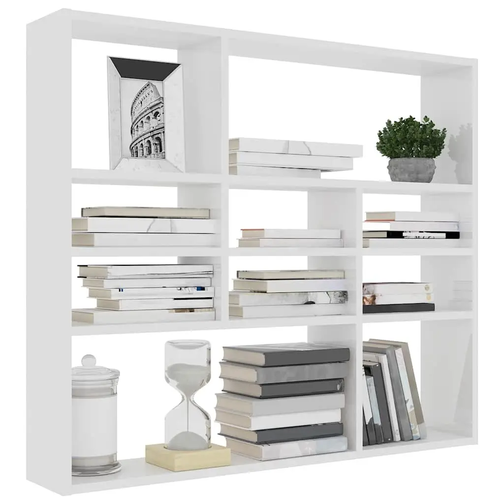 Wall Shelf Display Organiser 90x16x78 cm White