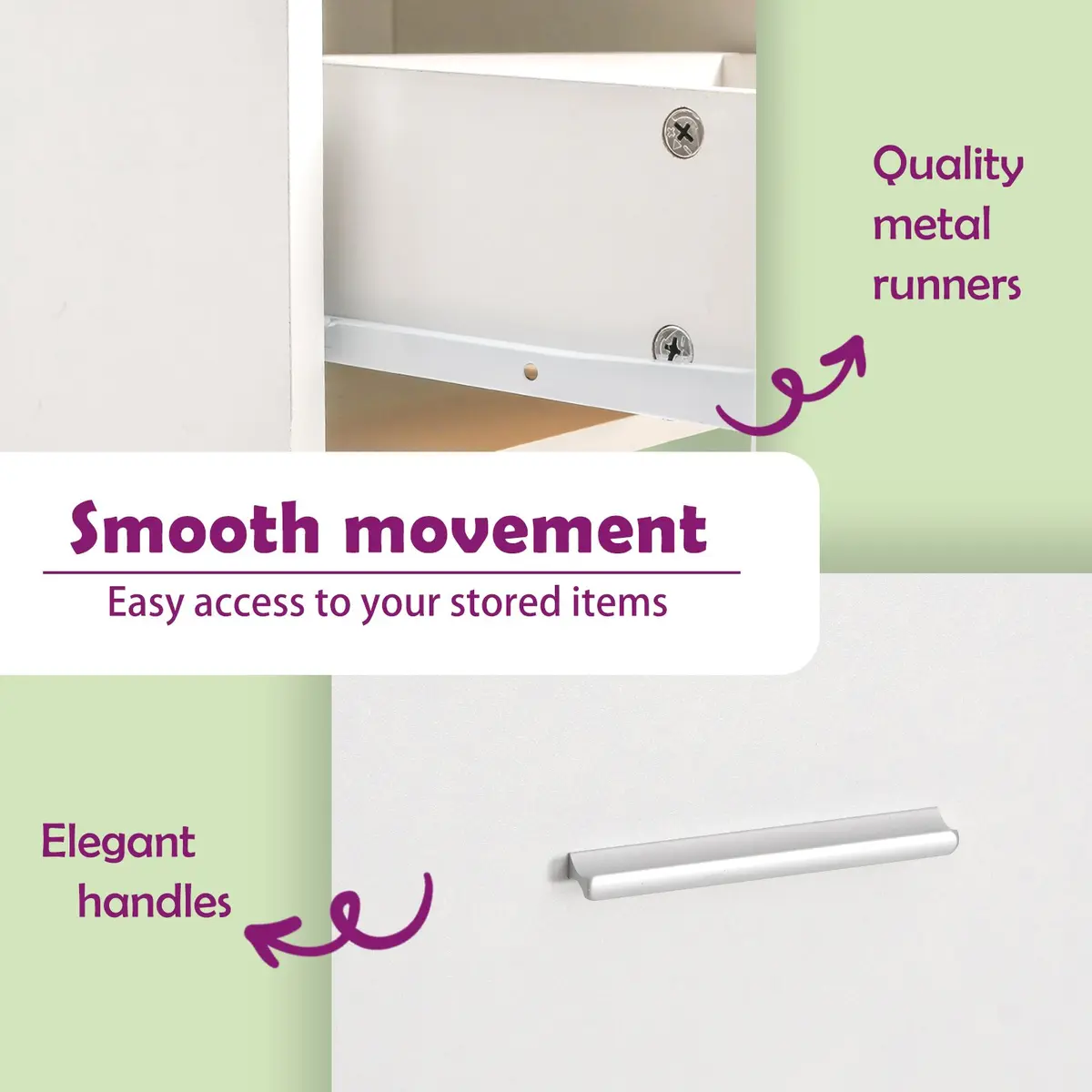White Vanity with Ample Storage Options