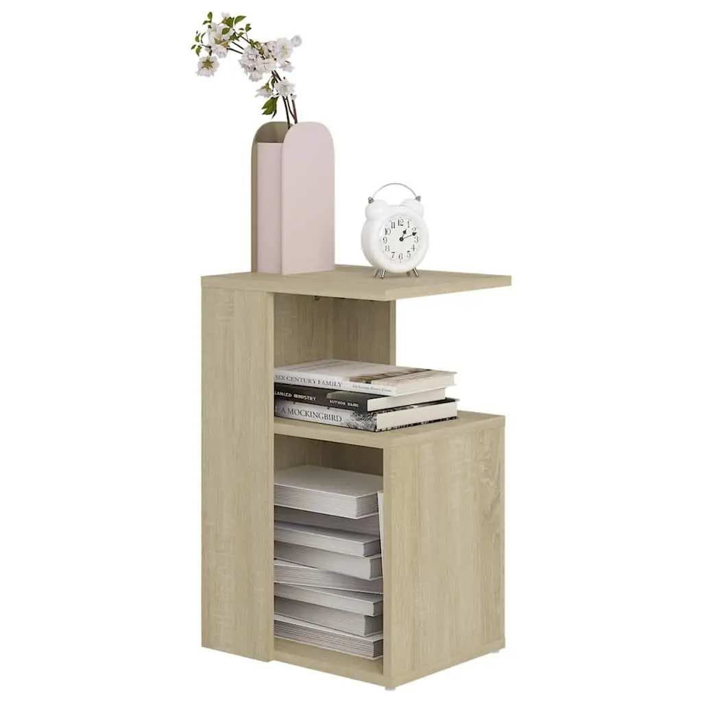 Side Table Storage 36x30x56cm Brown
