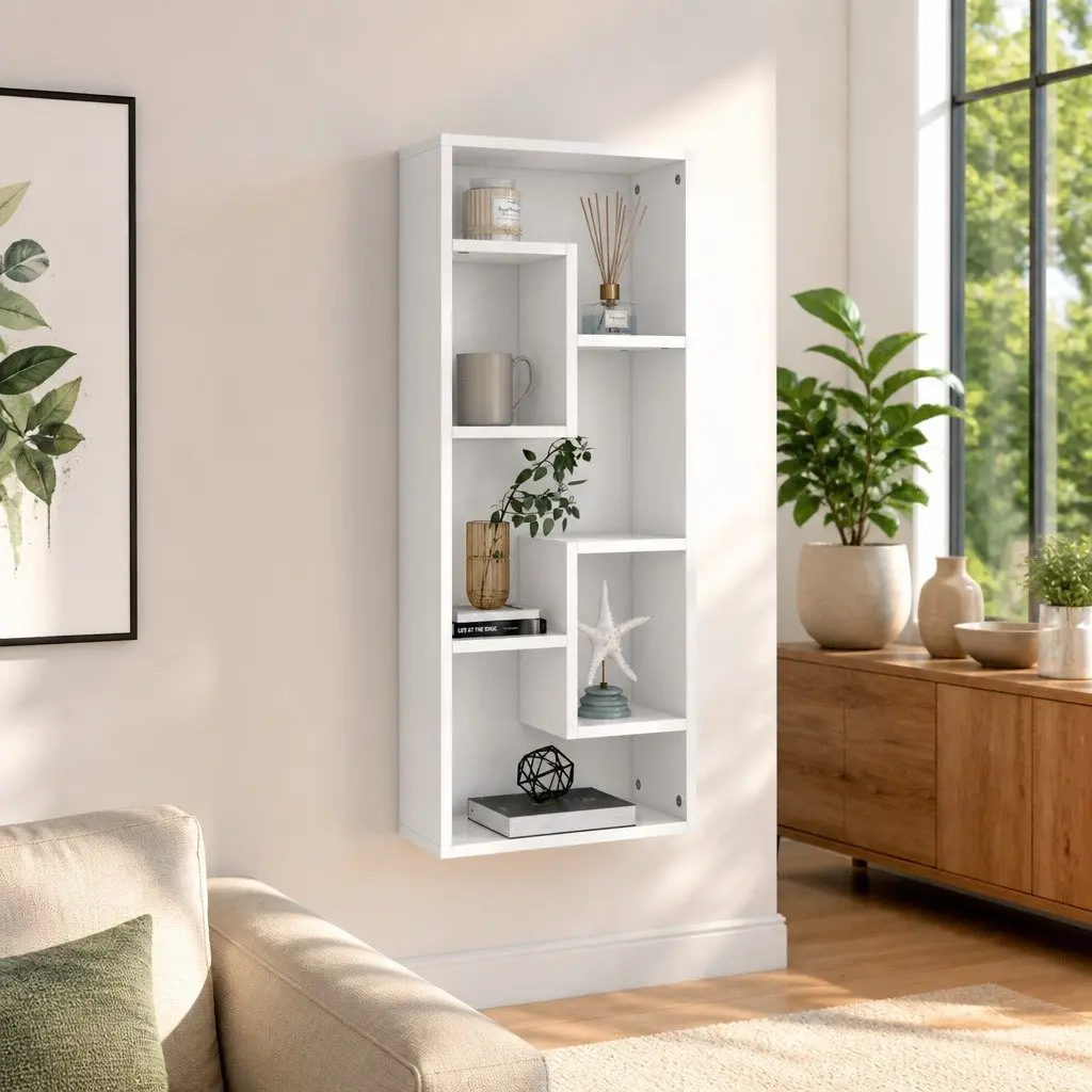 White Floating Shelf for Easy Organization