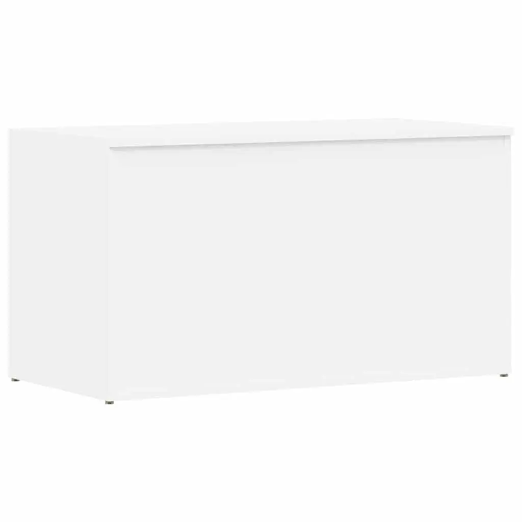 Storage Chest White Modern Living Room Bedroom Organizer Engineered Wood Box