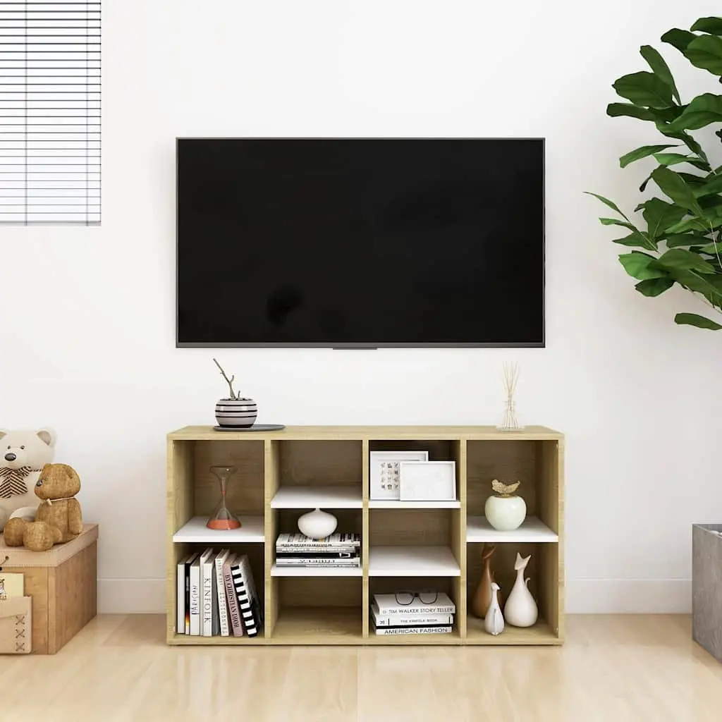 Shoe Bench Storage Cabinet Organiser 10 Shelves Beige 103x30x55 cm
