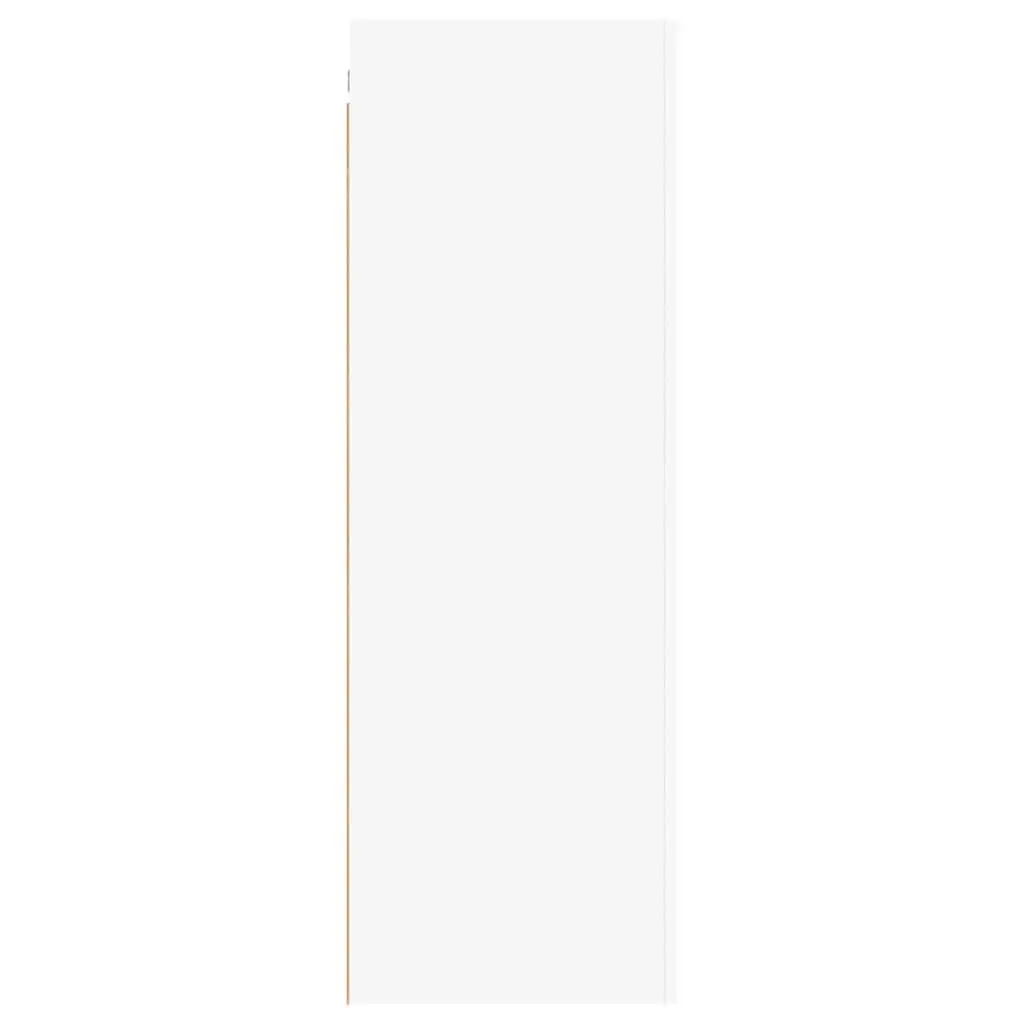 TV Cabinet Wall-Mounted Living Room Storage Unit 2 Shelves White 30.5 x 30 x 90 cm