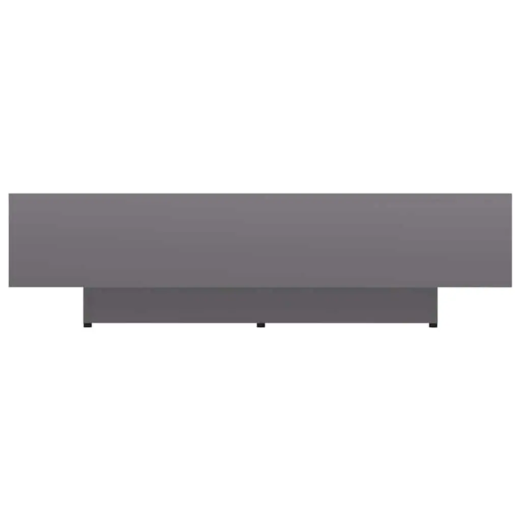 Coffee Table Modern Grey High Gloss Accent Living Room Furniture Side Table