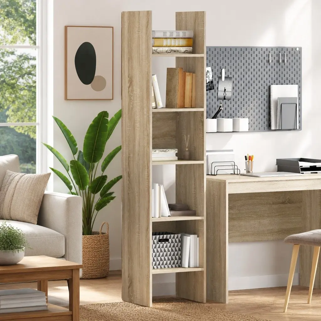 Book Cabinet Sonoma Oak 40x35x180 cm Shelving Storage Home Furniture