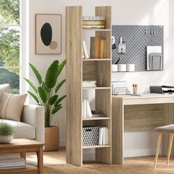 Sonoma Oak Book Cabinet - Practical & Stylish Storage