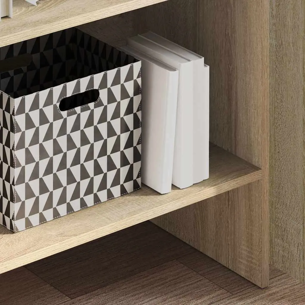 Book Cabinet Storage Unit 60x35x180 cm Engineered Wood Brown