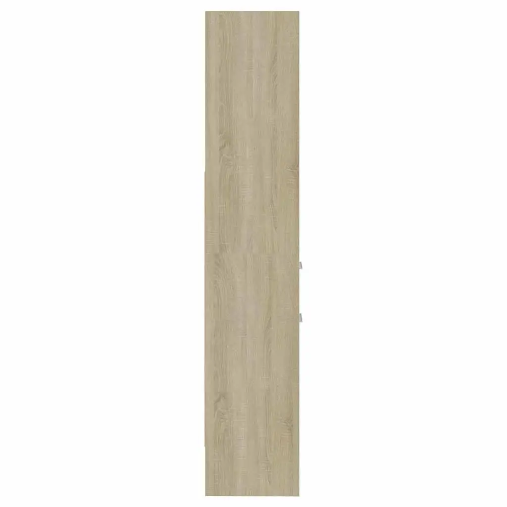Book Cabinet 40x35x180cm Engineered Wood Storage Shelving Unit with Drawers