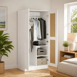 Reliable White Wardrobe for Everyday Storage