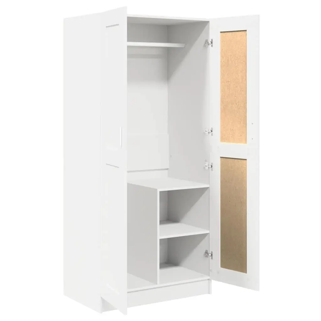 Wardrobe Cabinet Storage Organizer 82.5 x 51.5 x 180 cm White