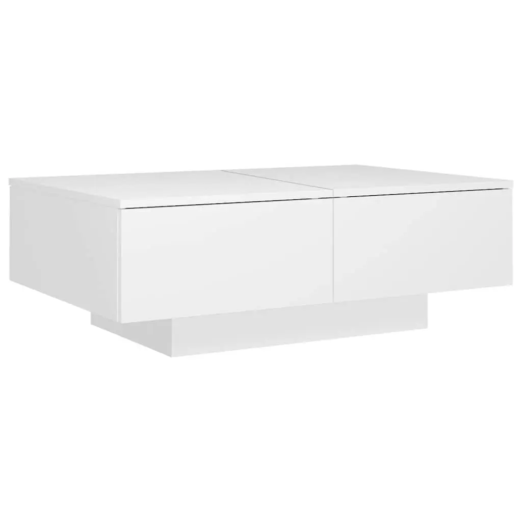 Coffee Table Living Room Furniture 90x60x31cm White Engineered Wood