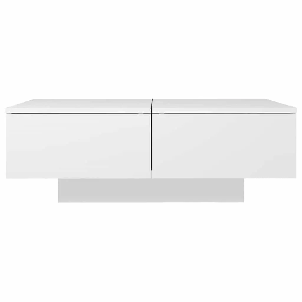 Coffee Table Living Room Furniture 90x60x31cm White Engineered Wood