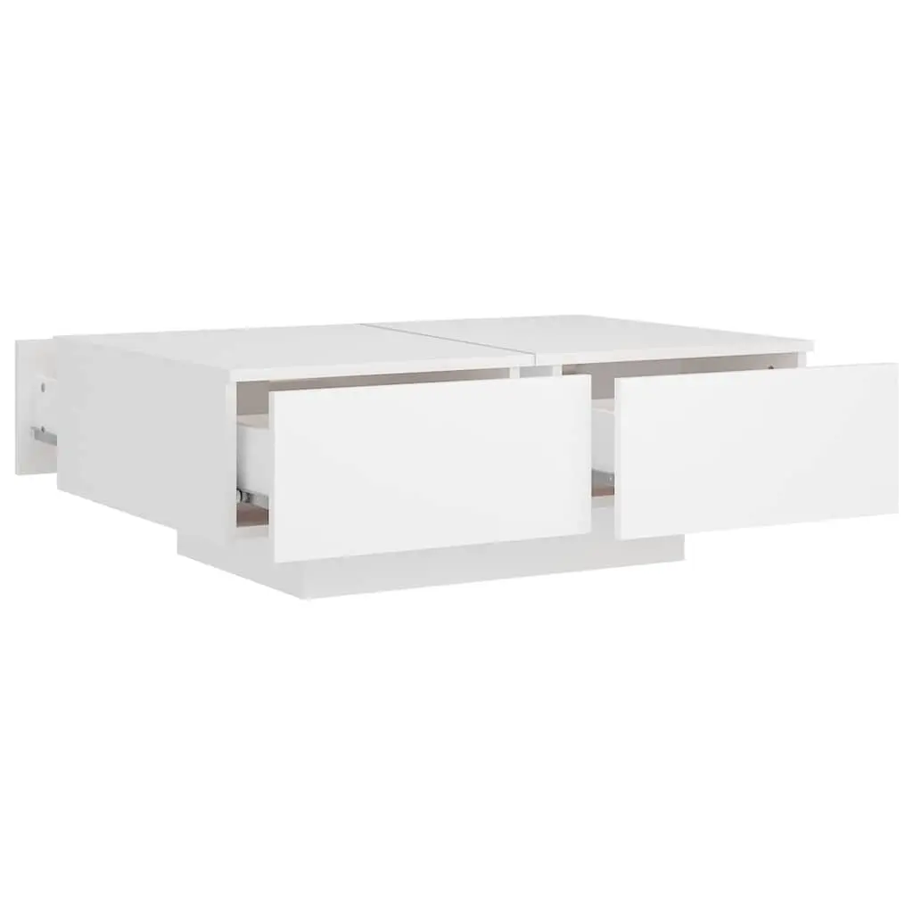 Coffee Table Living Room Furniture 90x60x31cm White Engineered Wood