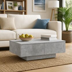 Practical Grey Coffee Table: Stability and Value