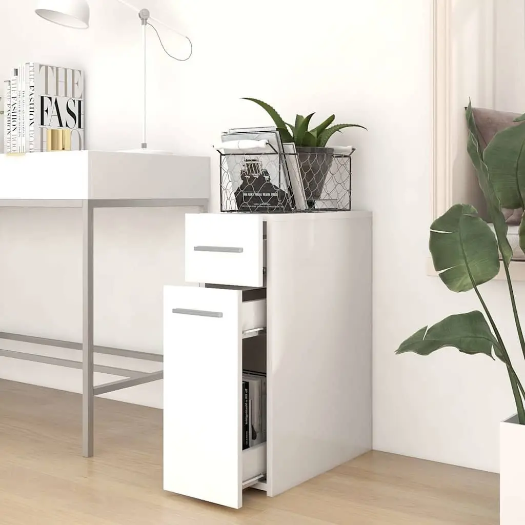 Storage Cabinet Apothecary Organiser 20 x 45.5 x 60 cm White Engineered Wood