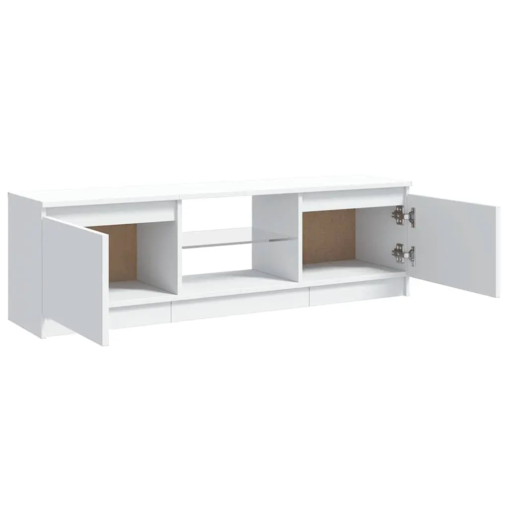 TV Cabinet Modern LED Media Unit Storage 120x30x36cm White