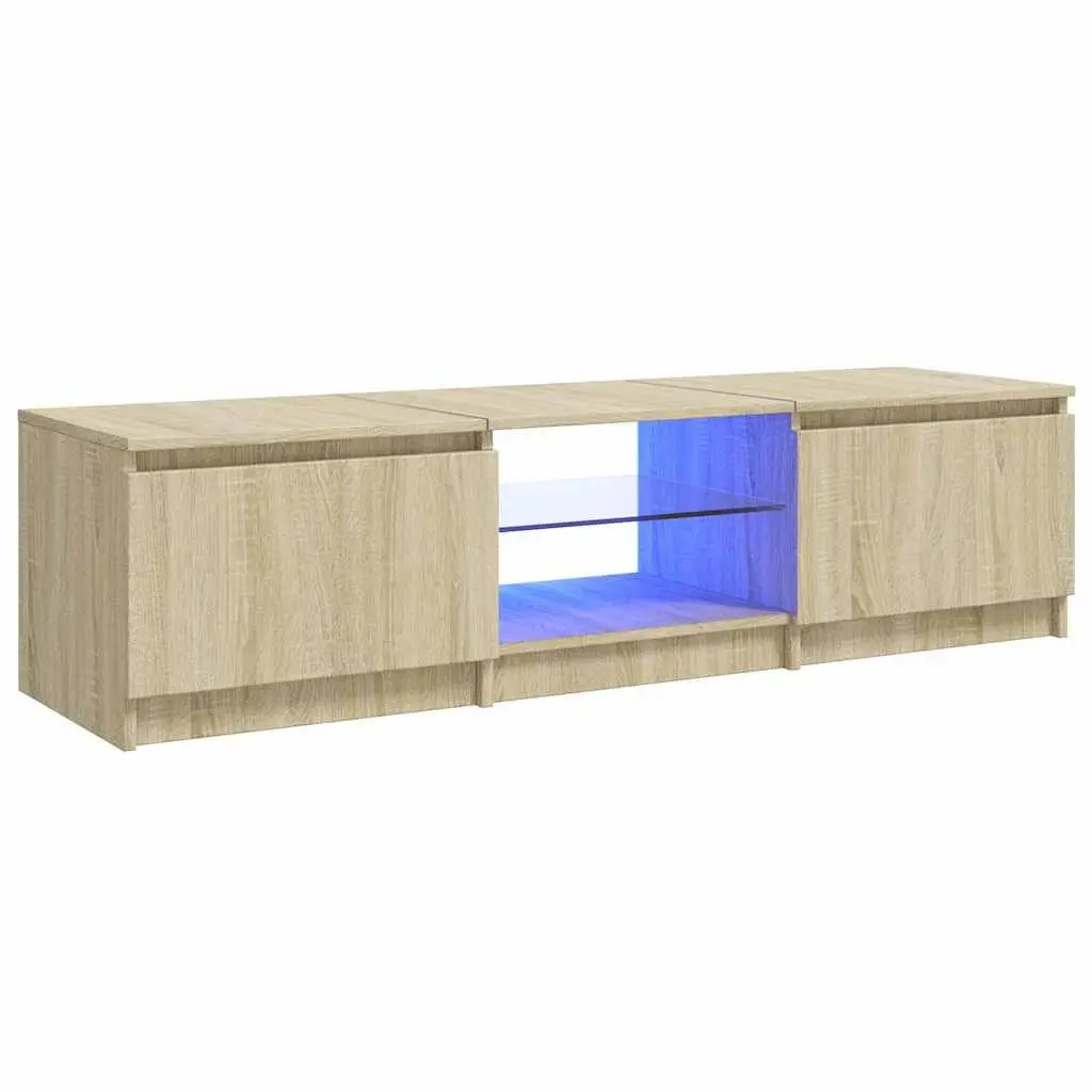 TV Cabinet Media Stand Storage Unit 140x40x36cm Brown