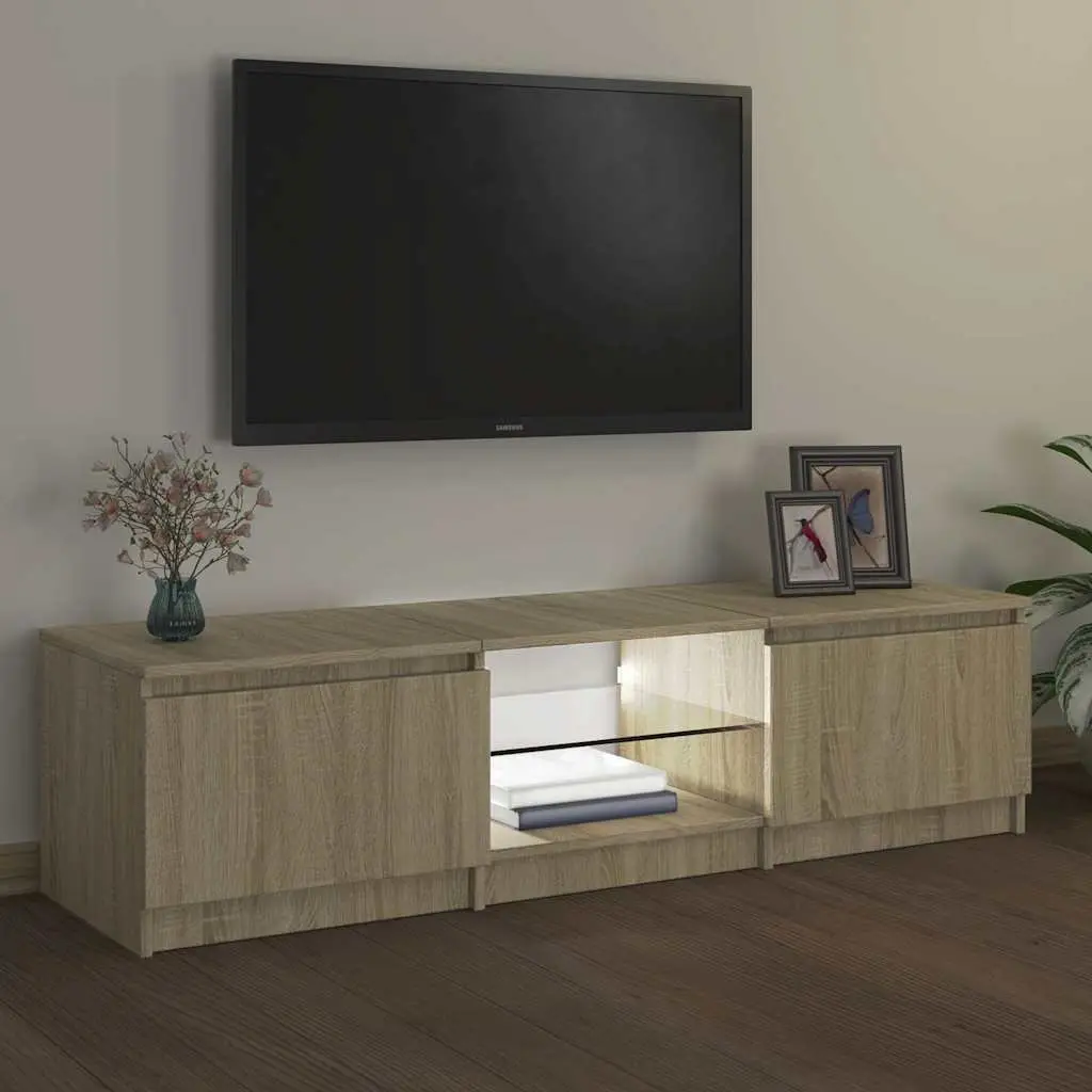 TV Cabinet Media Stand Storage Unit 140x40x36cm Brown