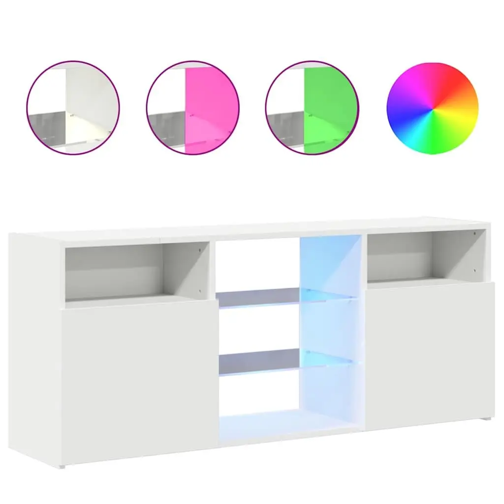 TV Cabinet Media Storage Unit 120x30x50cm White