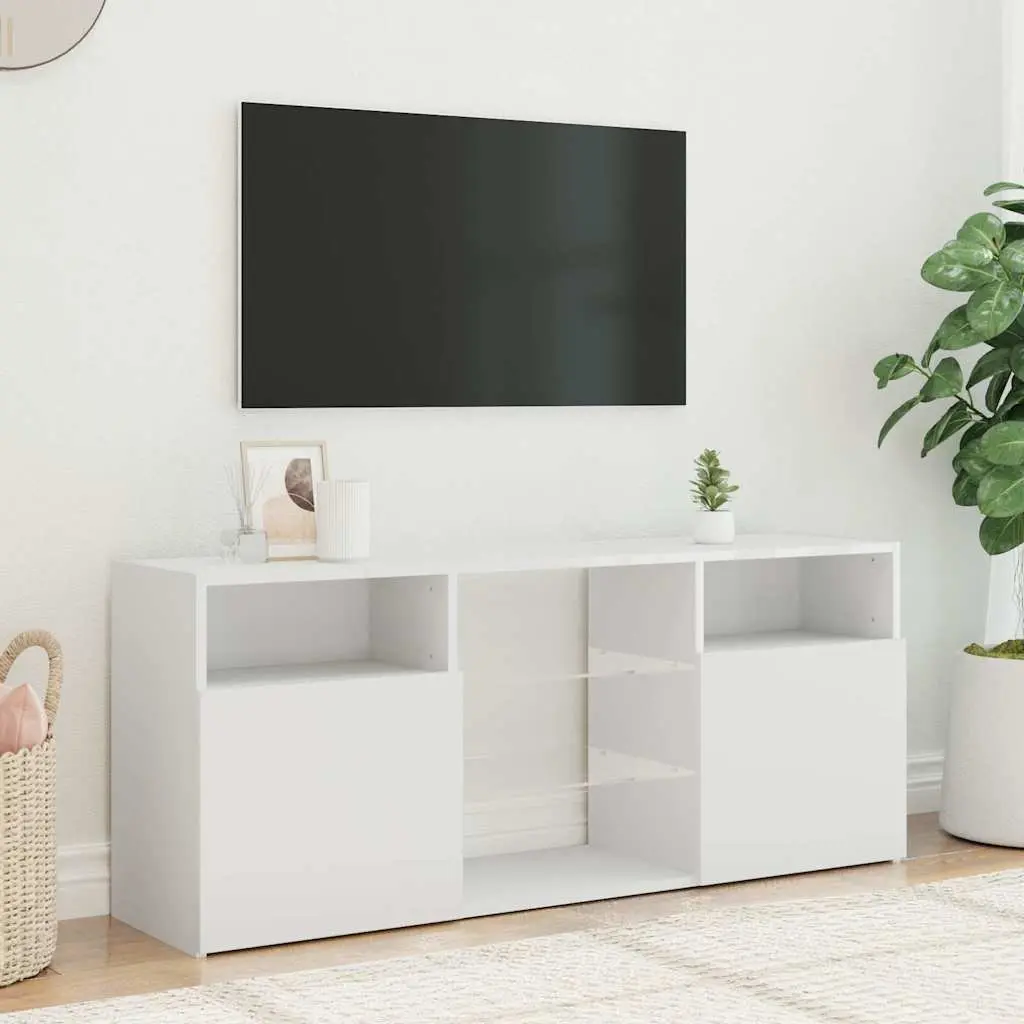 TV Cabinet Media Storage Unit 120x30x50cm White