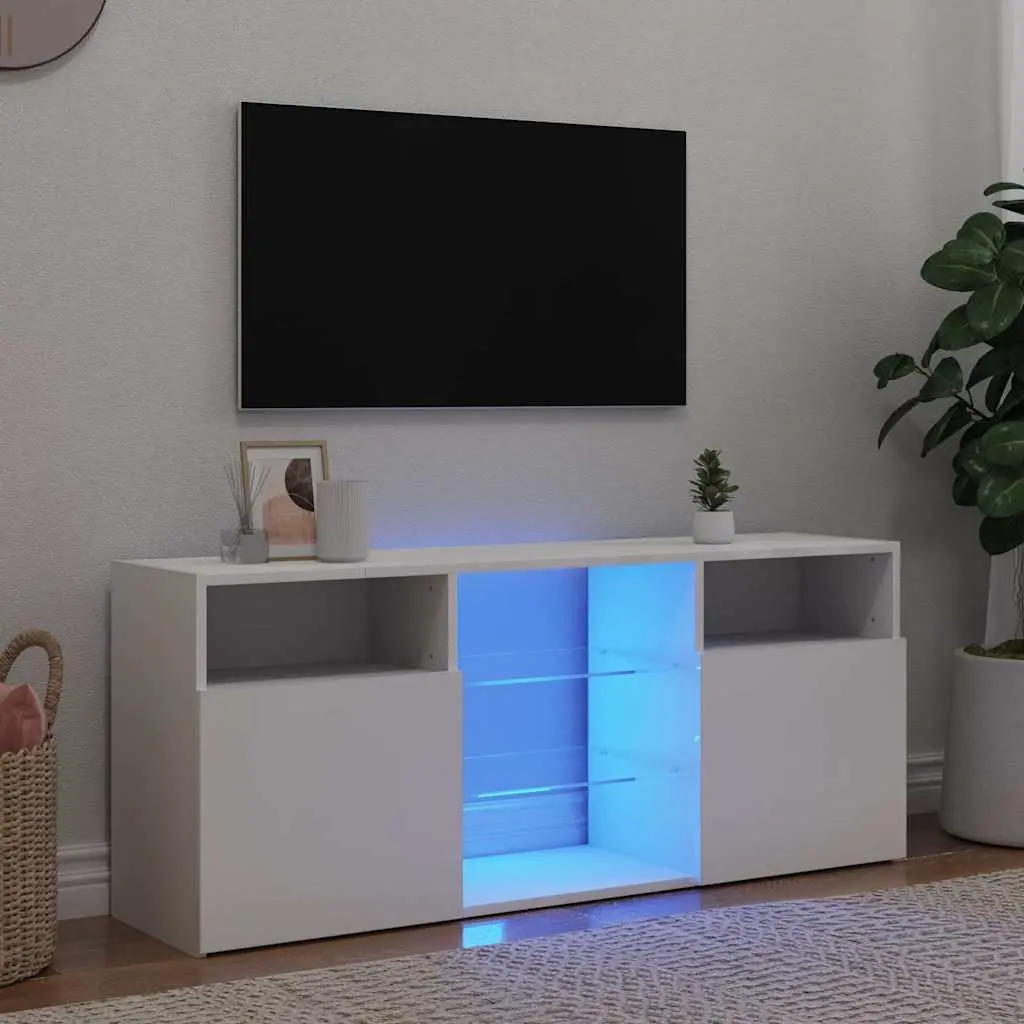 TV Cabinet Media Storage Unit 120x30x50cm White
