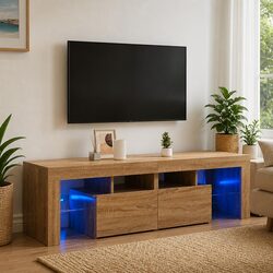 Brown Engineered Wood TV Cabinet: Practical and Stylish