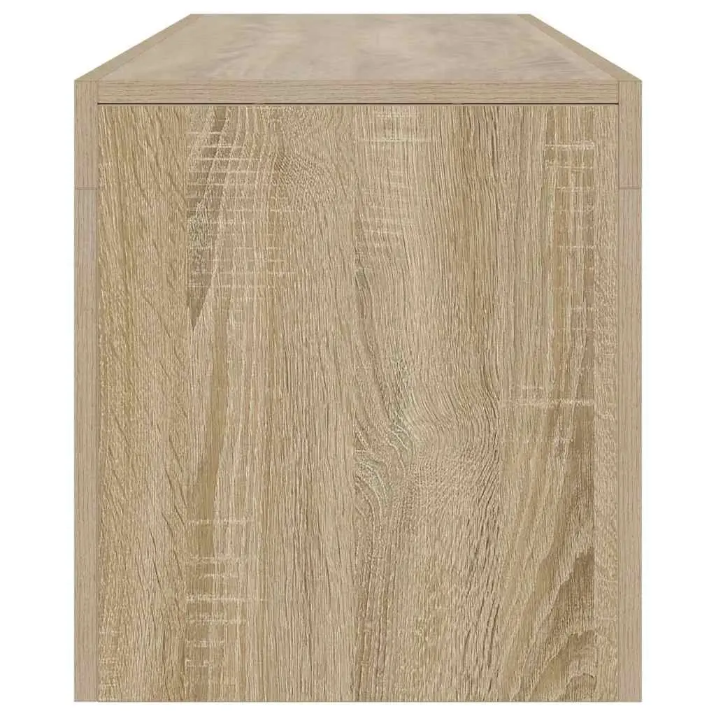 TV Cabinet RGB LED Lights Storage Unit 140 x 36.5 x 40 cm Brown Engineered Wood