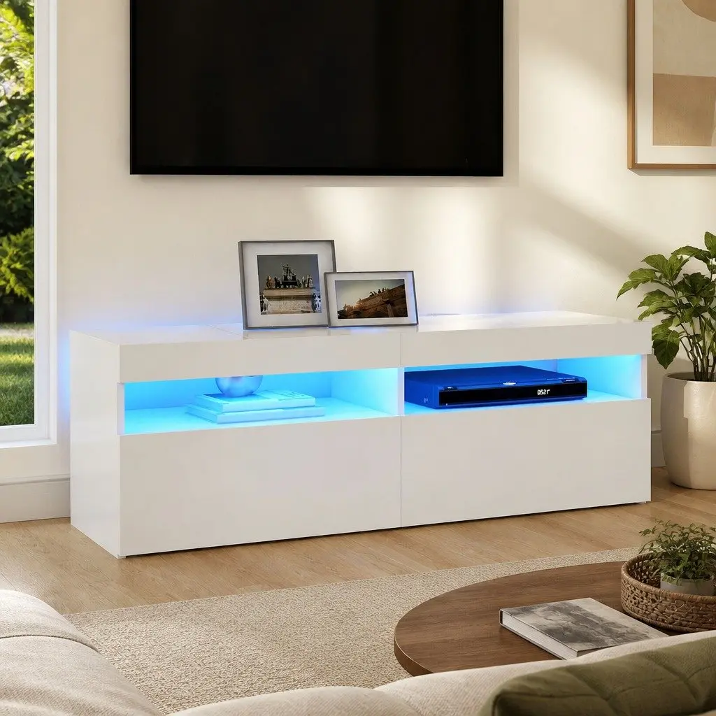 TV Cabinet with RGB LED Lights for Lasting Use