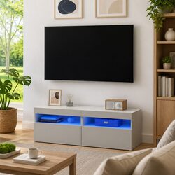 Reliable and Functional TV Cabinet with Modern Lighting